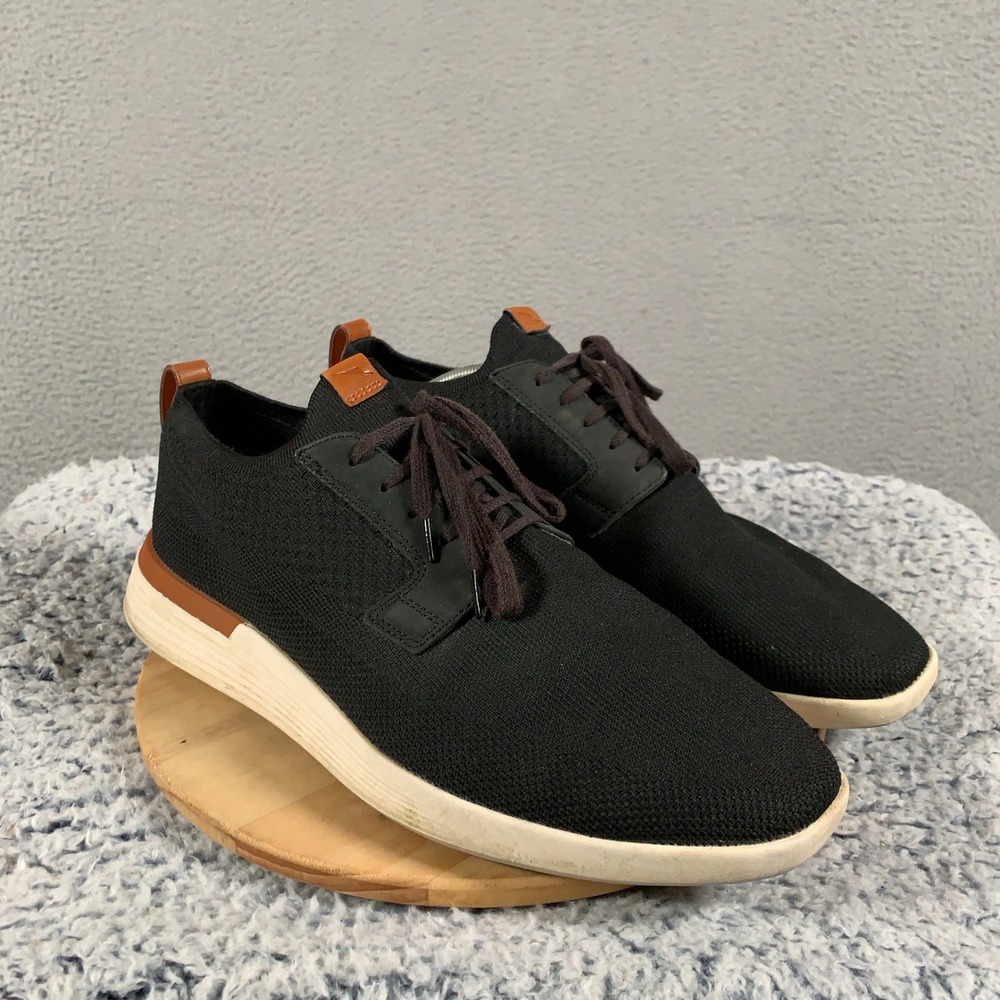 Wolf & Shepherd SwiftKnit Derby Shoes Mens Size 13 Black Hybrid Comfort Sneaker
